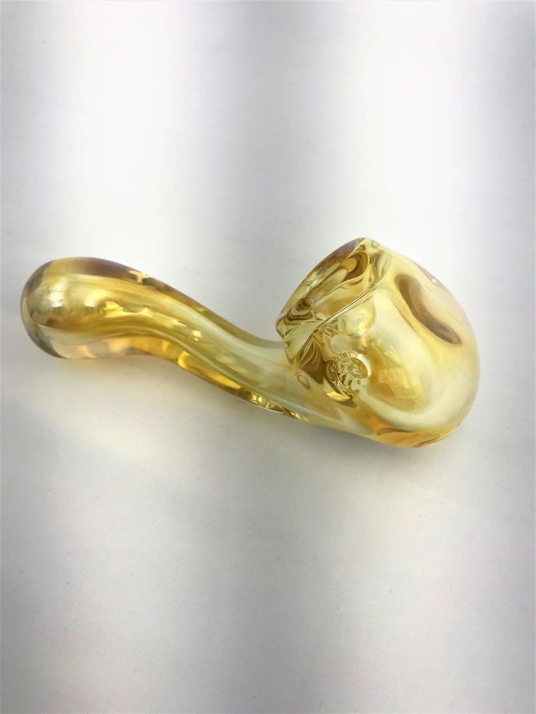 Fumed Sherlock Hand Pipe By Fungal Frequency Long