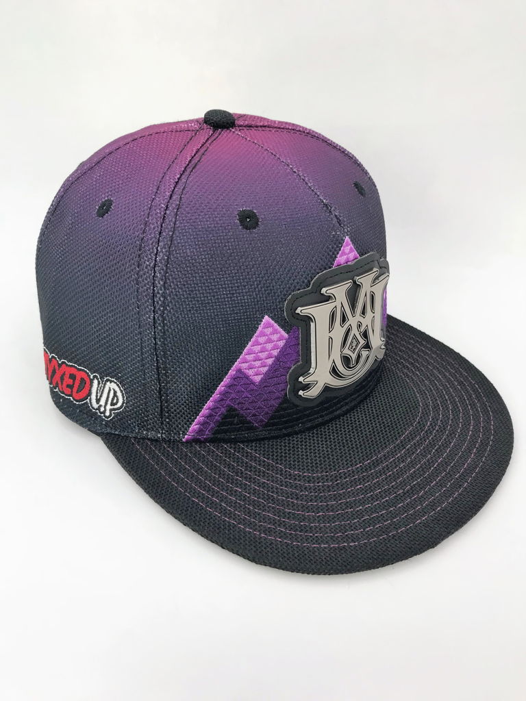 Myxed Up Grassroots Collab Monogram Snap Back Hat Right