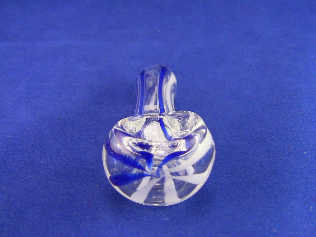 Blue and white $4.20 budget glass pipe