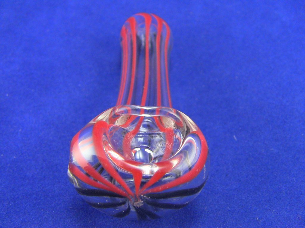 Red and black $4.20 budget glass pipe
