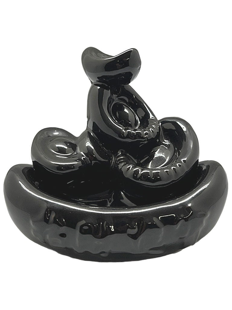 backflow incense burner dragon falls front view