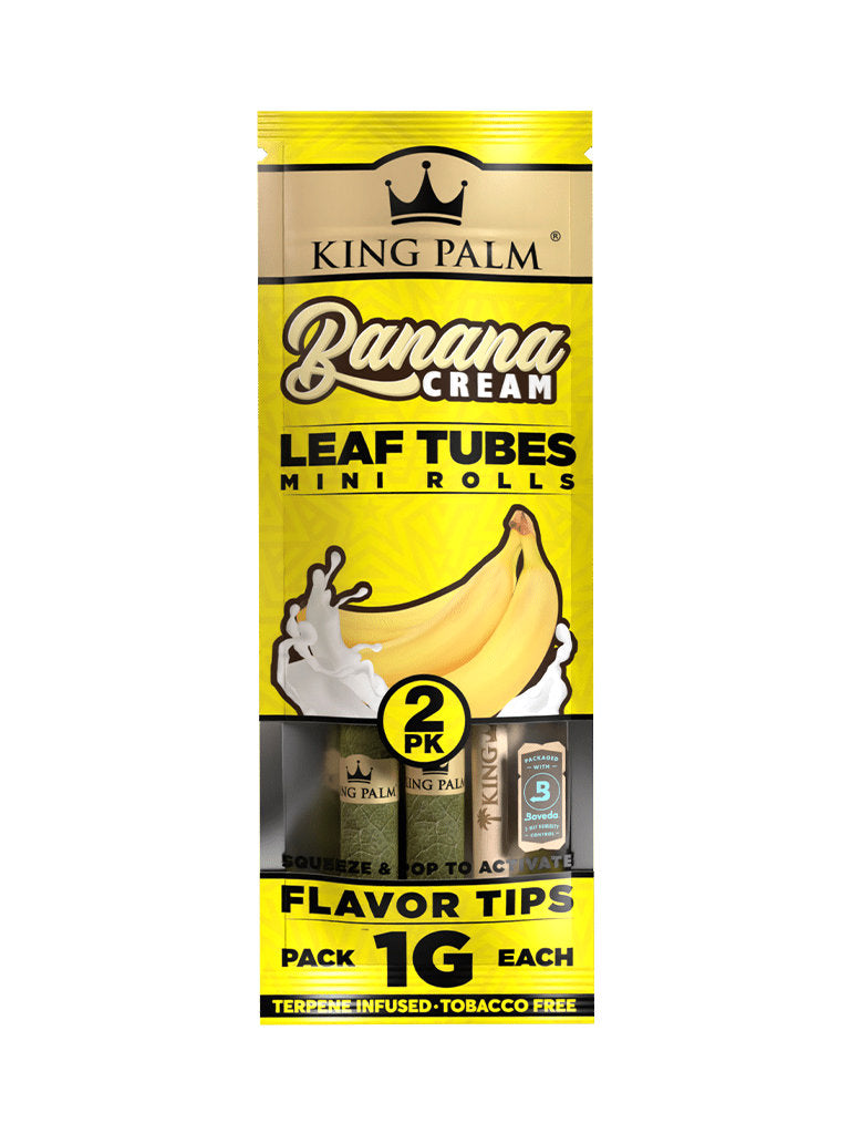 Banana Cream King Palm Leaf Tubes Mini Rolls