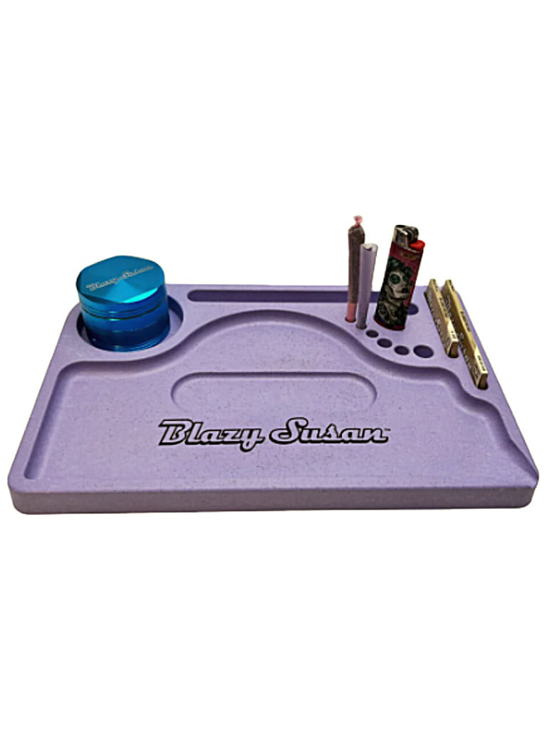 blazy susan hemp plastic rolling tray with accessories