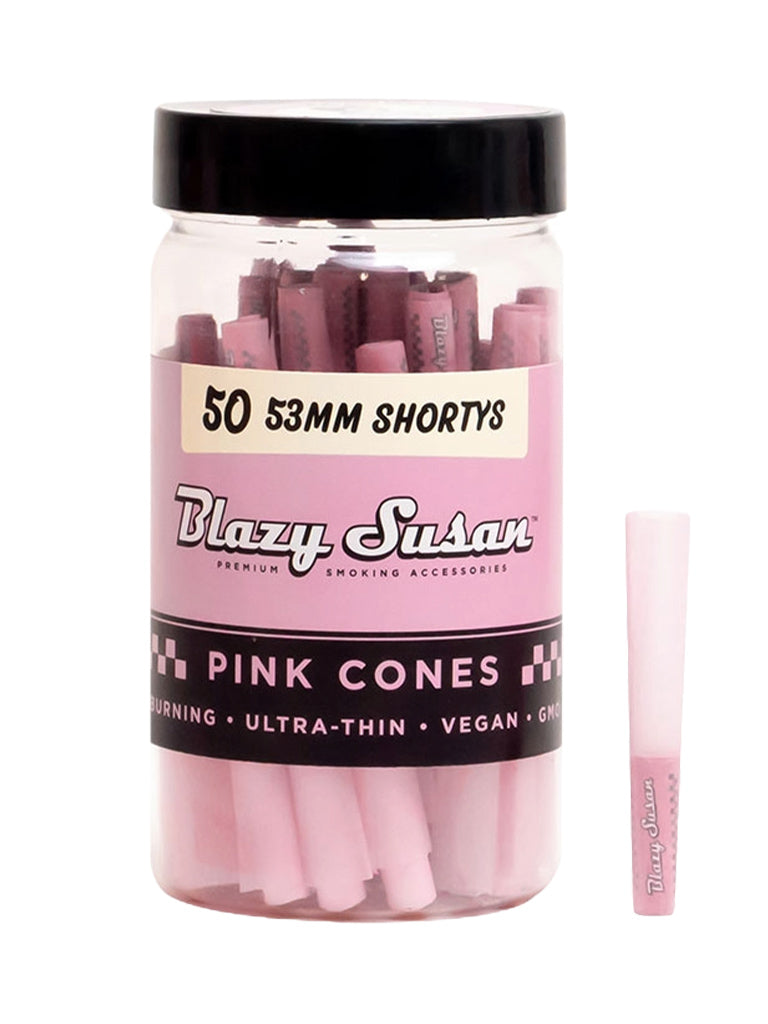 Blazy Susan Pink Shorty Cones 50 Pack with single cone