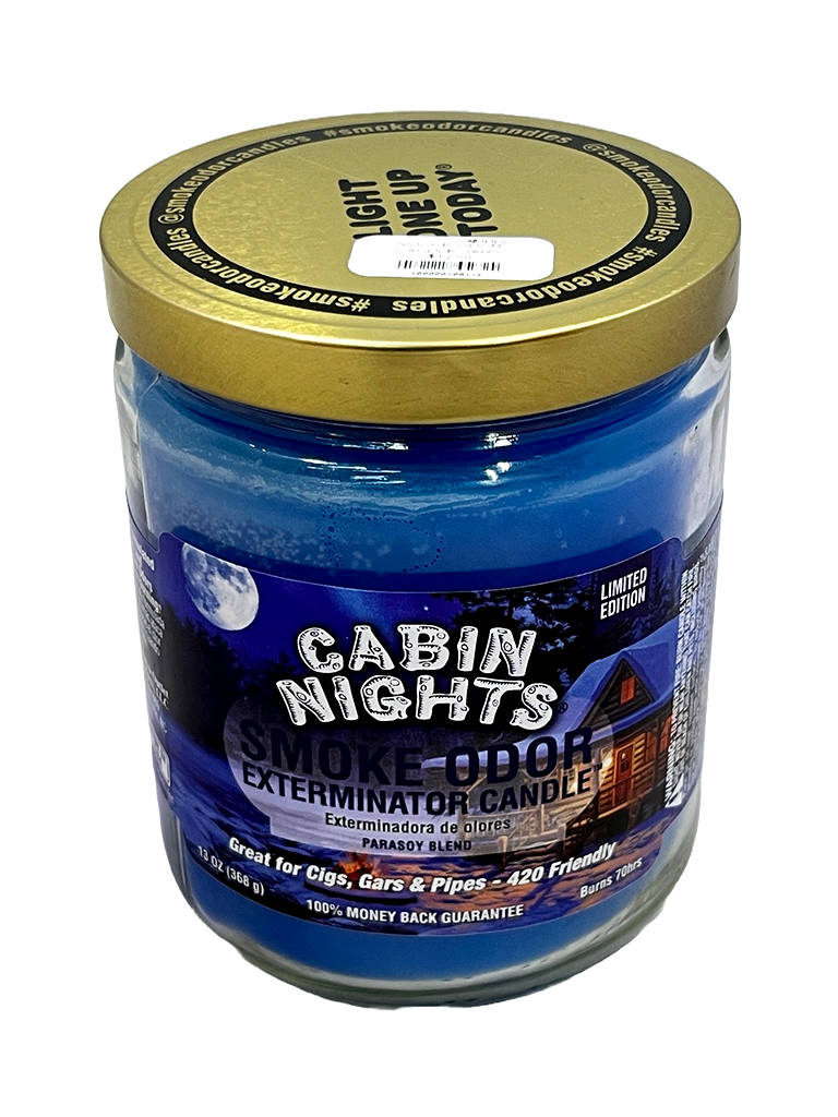 Cabin Nights Smoke Odor Exterminator Jar Candle