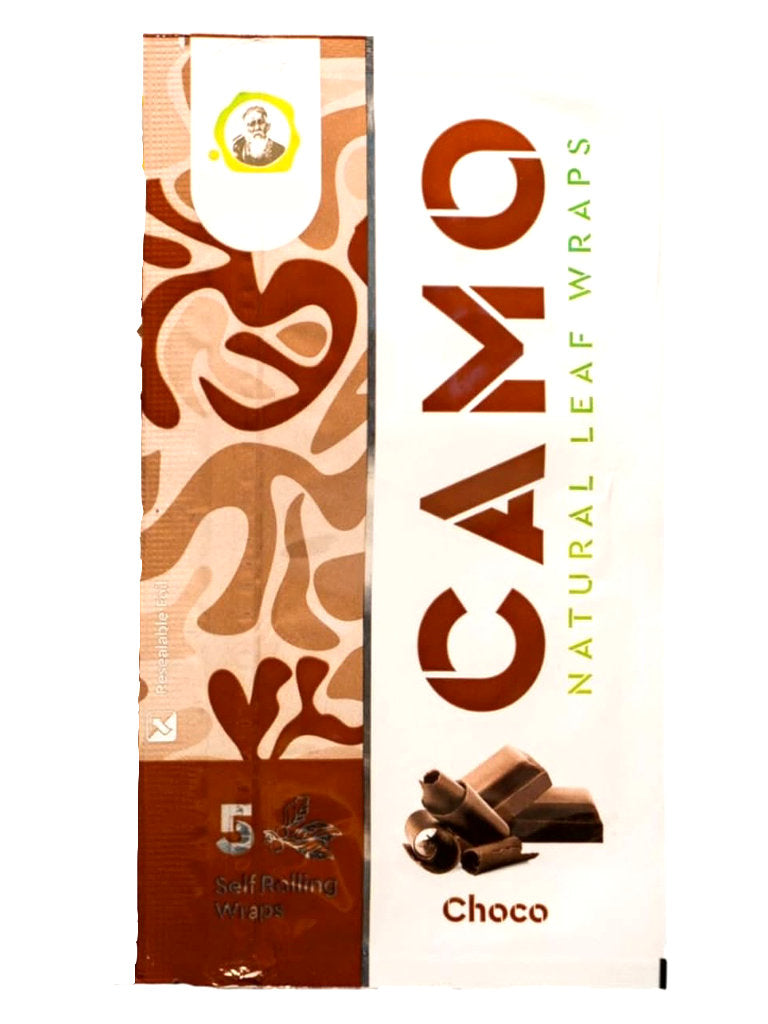 Chocolate Camo Natural Leaf Wraps