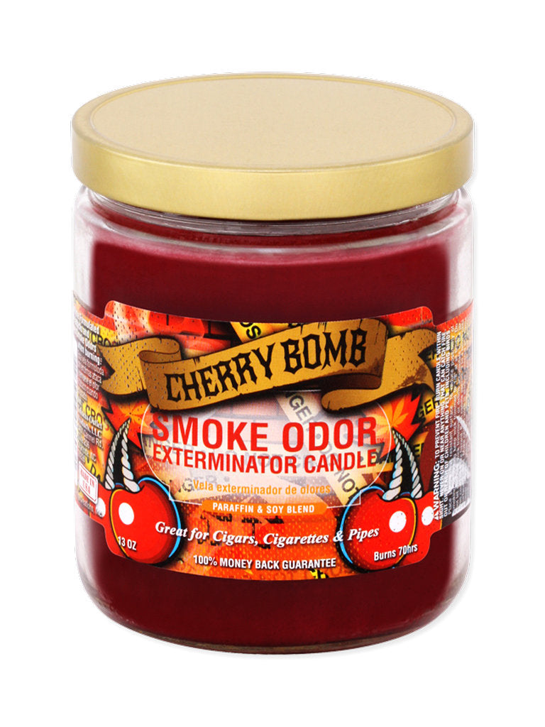 Cherry Bomb Smoke Odor Exterminator Jar Candle