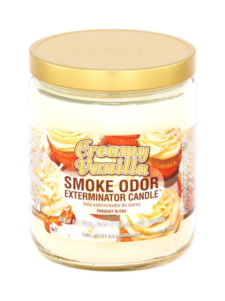 Creamy Vanilla Smoke Odor Exterminator Jar Candle