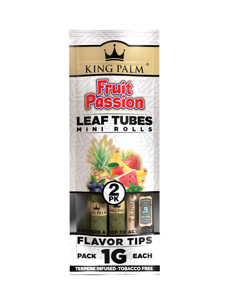 Fruit Passion King Palm Leaf Tubes Mini Rolls