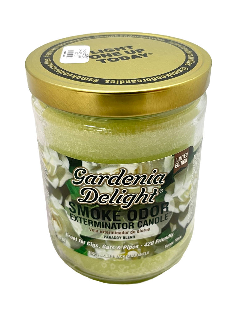 Gardenia Delight Smoke Odor Exterminator Jar Candle