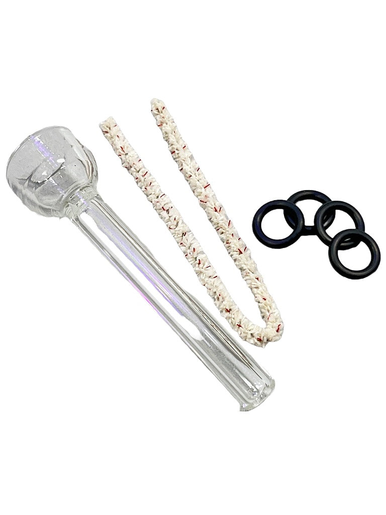 Glass and metal modular bubbler hand pipe large accessories