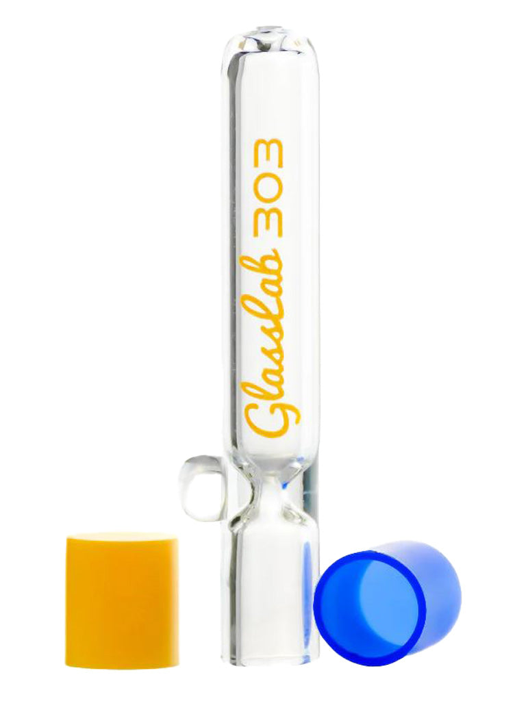 GlassLab 303 Chillum Pipe with silicone Cap