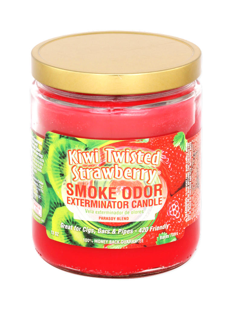 Kiwi Twisted Strawberry Smoke Odor Exterminator Jar Candle