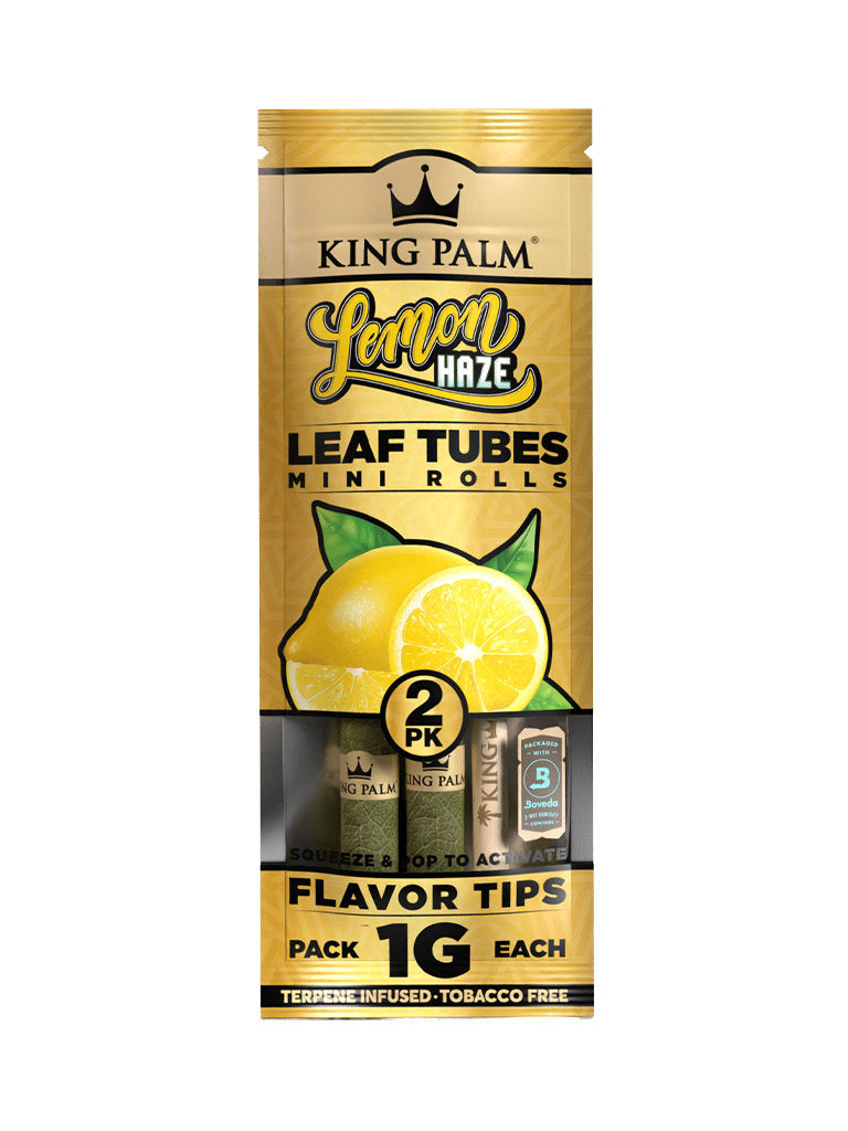 Lemon Haze King Palm Leaf Tubes Mini Rolls