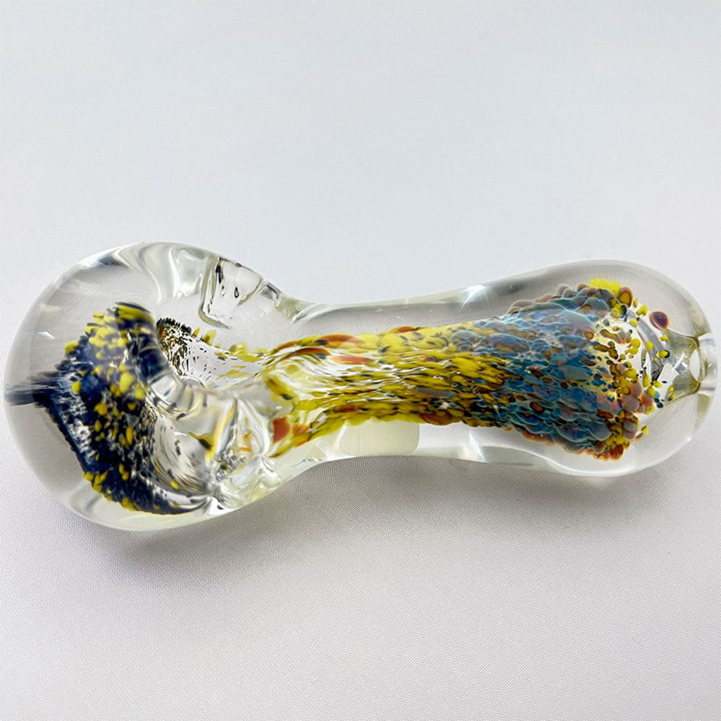 frit spoon hand pipe low fungi side view