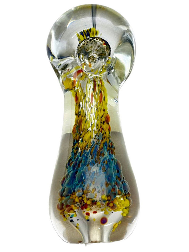 frit spoon hand pipe low fungi top view