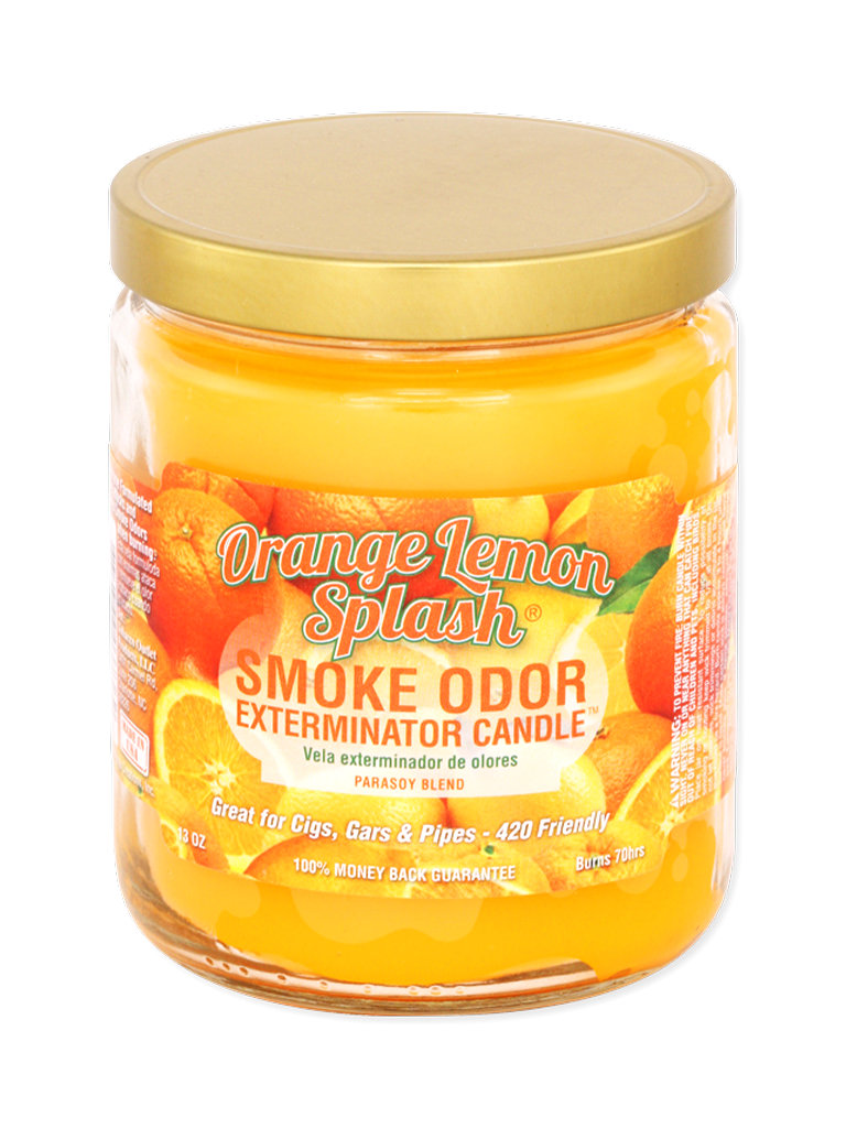 Orange Lemon Splash Smoke Odor Exterminator Jar Candle