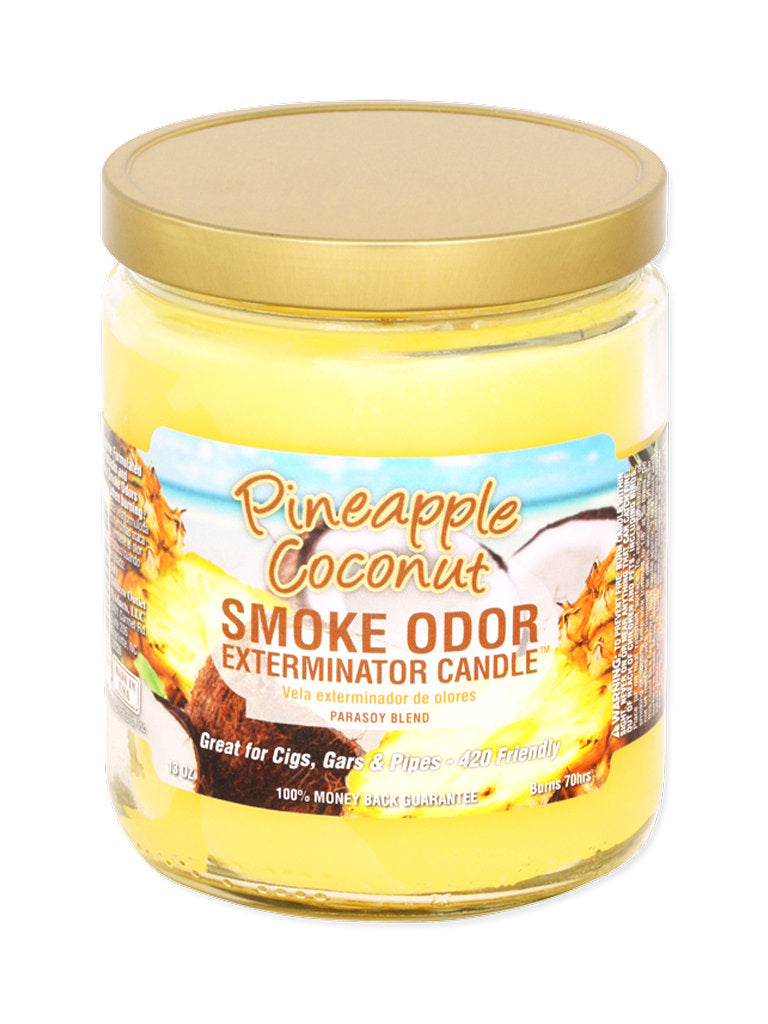 Pineapple Coconut Smoke Odor Exterminator Jar Candle