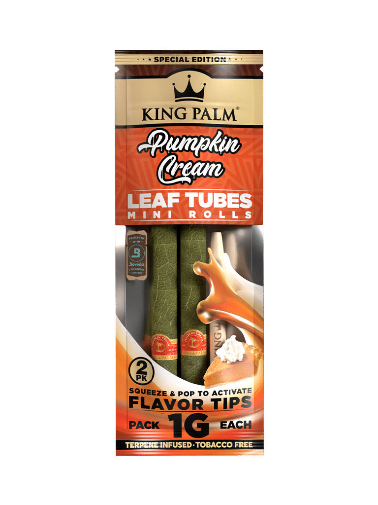 Pumpkin Cream King Palm Leaf Tubes Mini Rolls