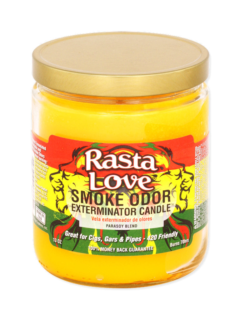 Rasta Love Smoke Odor Exterminator Jar Candle