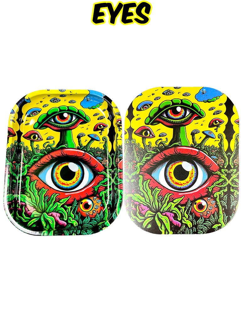 Rolling Tray with Magnetic Lid Small Eyes