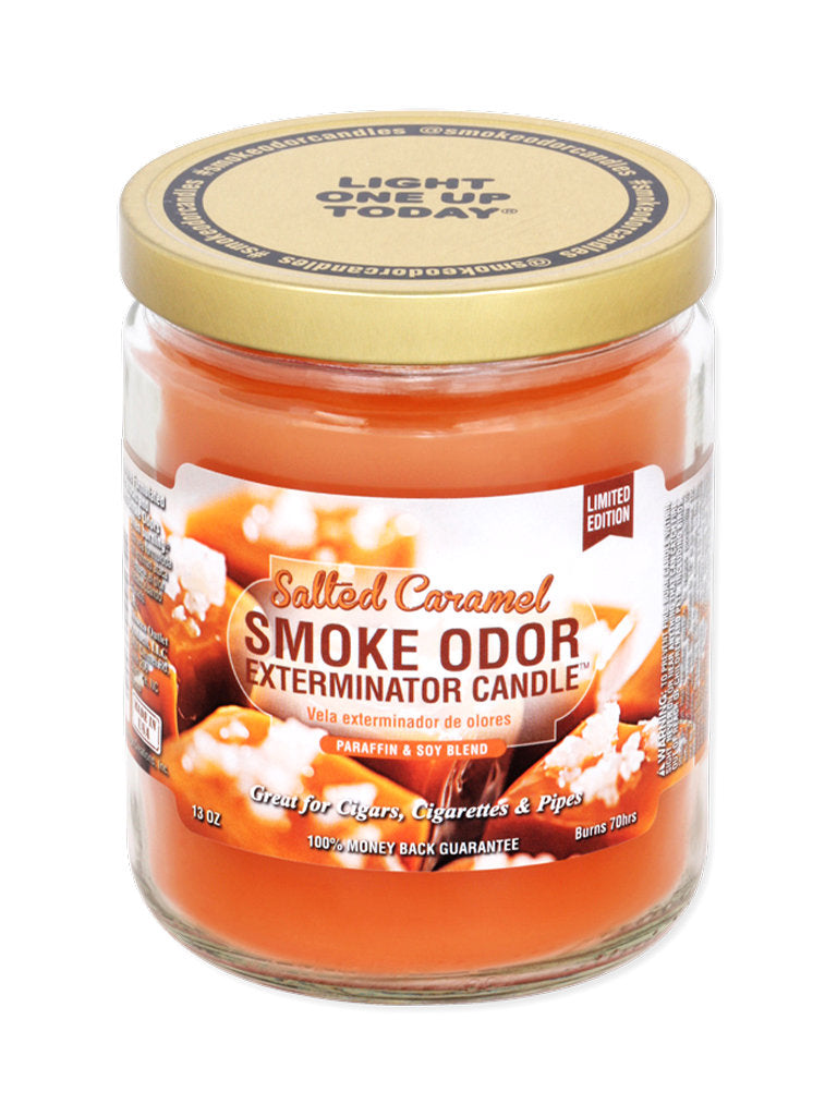 Salted Caramel Smoke Odor Exterminator Jar Candle