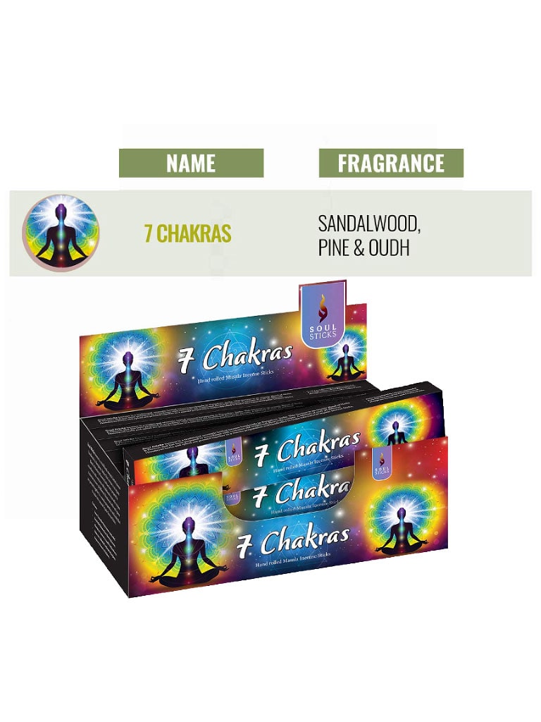 soul sticks incense 7 chakras scent profile