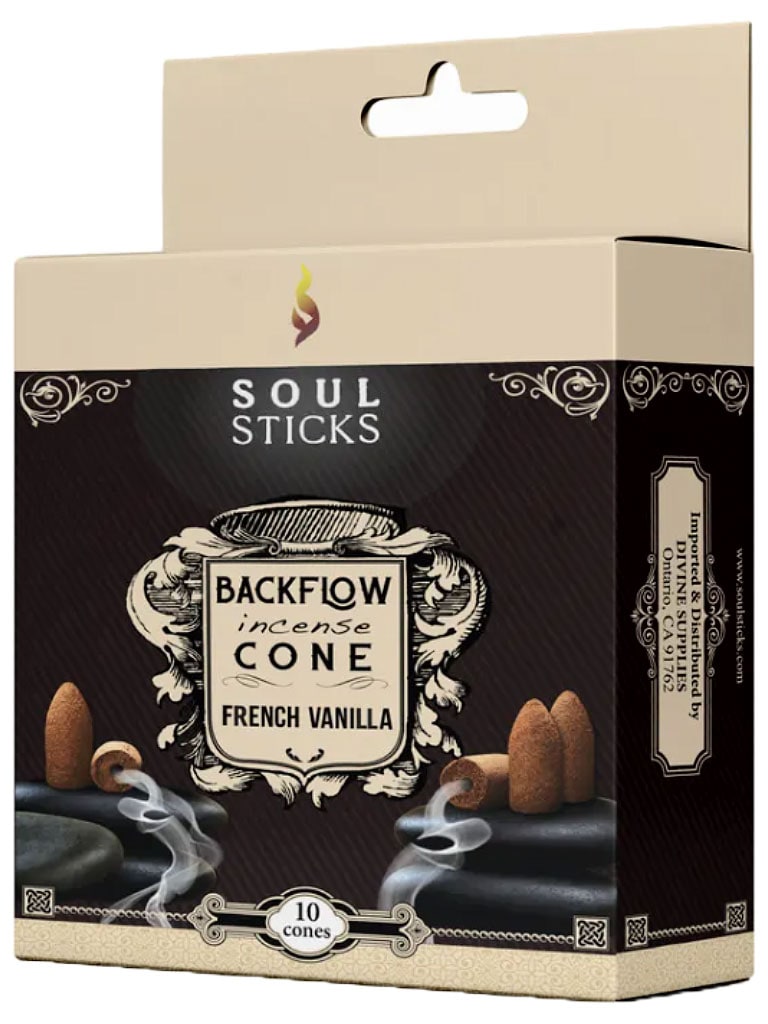 soul sticks backflow incense cones french vanilla