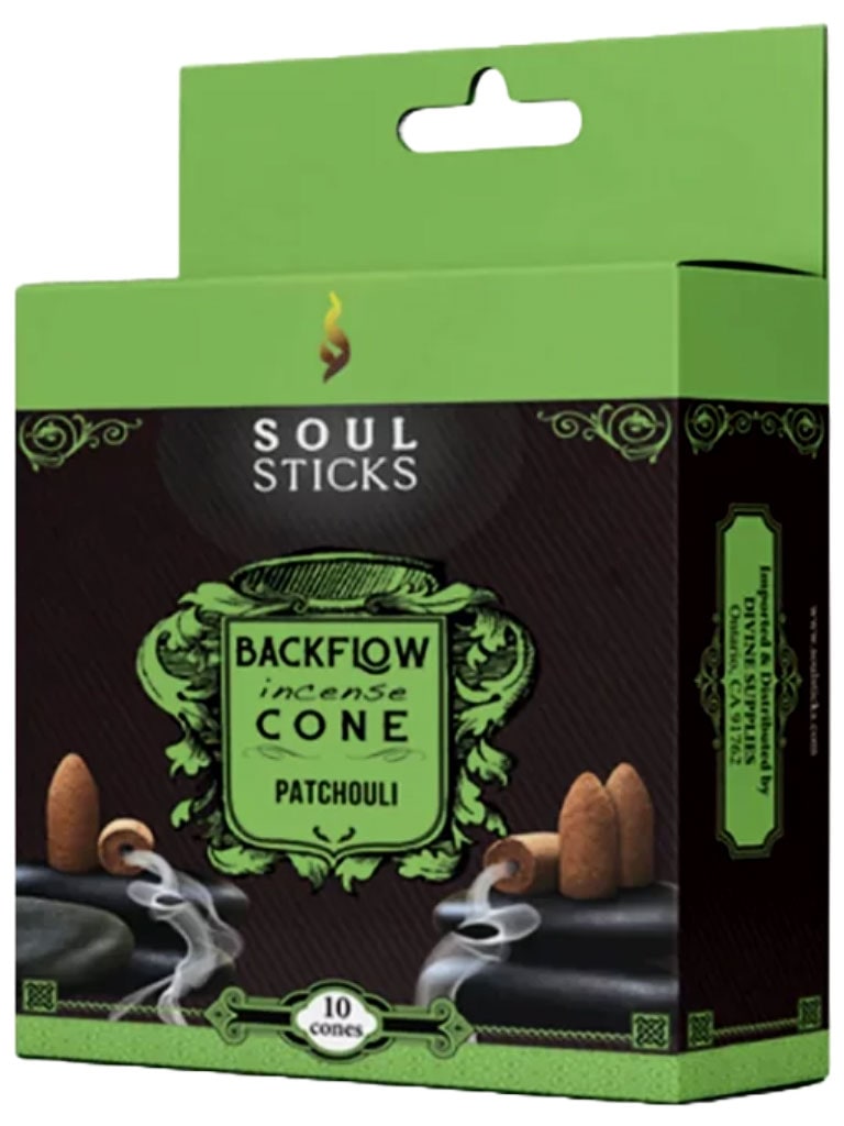 soul sticks backflow incense cones patchouli