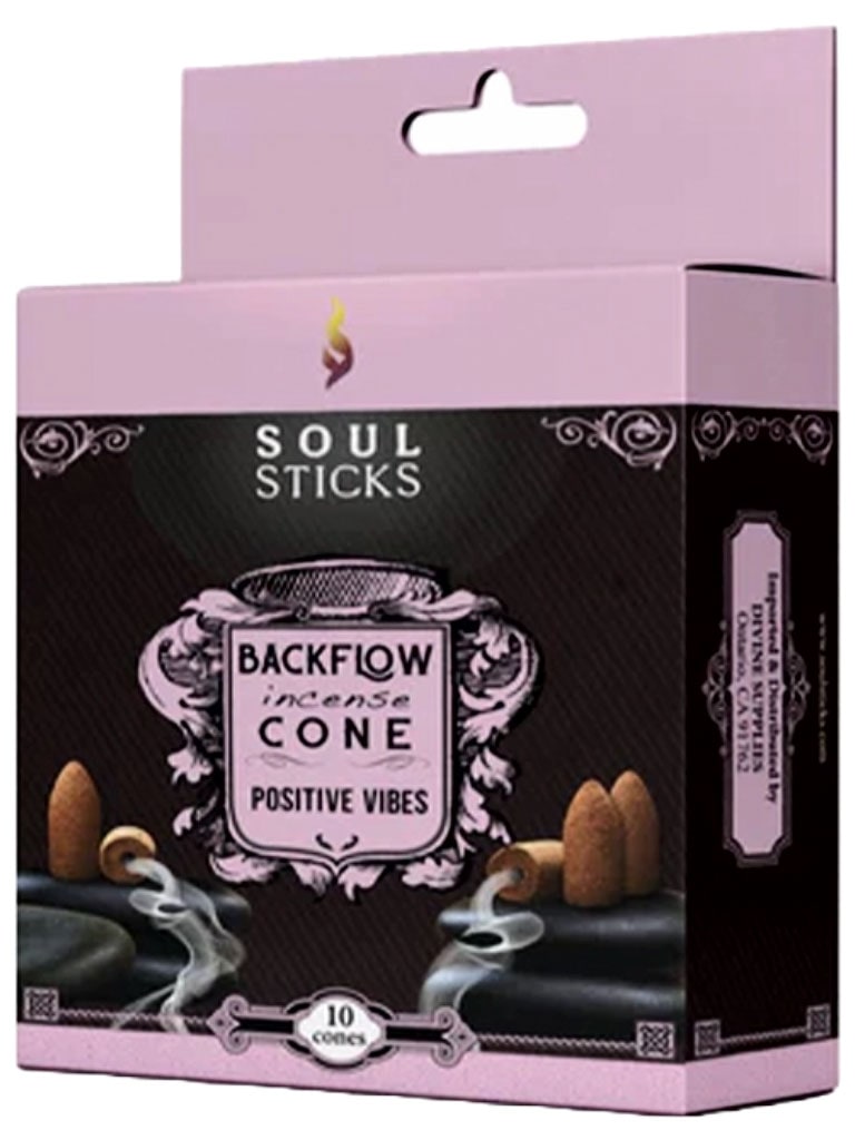 soul sticks backflow incense cones positive vibes