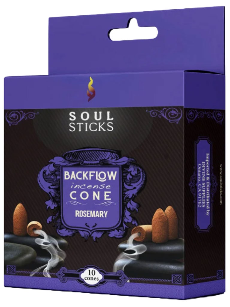 soul sticks backflow incense cones rosemary