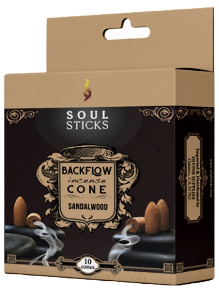 soul sticks backflow incense cones sandalwood