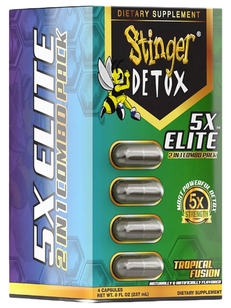 stinger detox 5x elite combo pack box