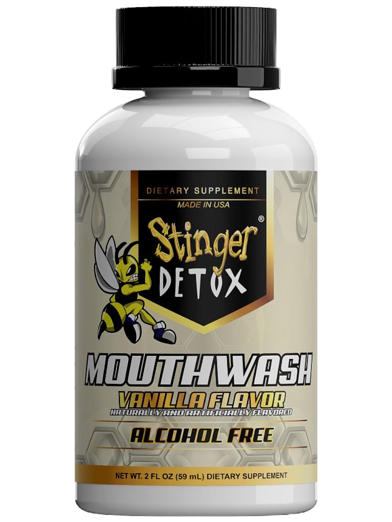 stinger detox mouthwash vanilla flavor front