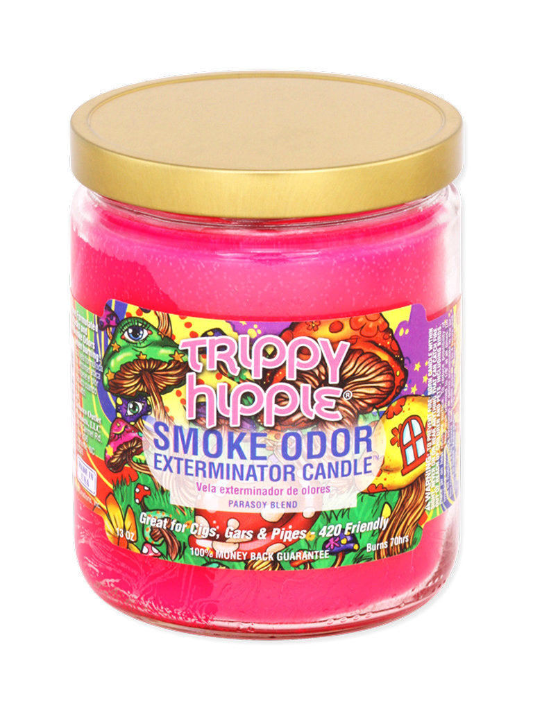 Trippy Hippie Smoke Odor Exterminator Jar Candle