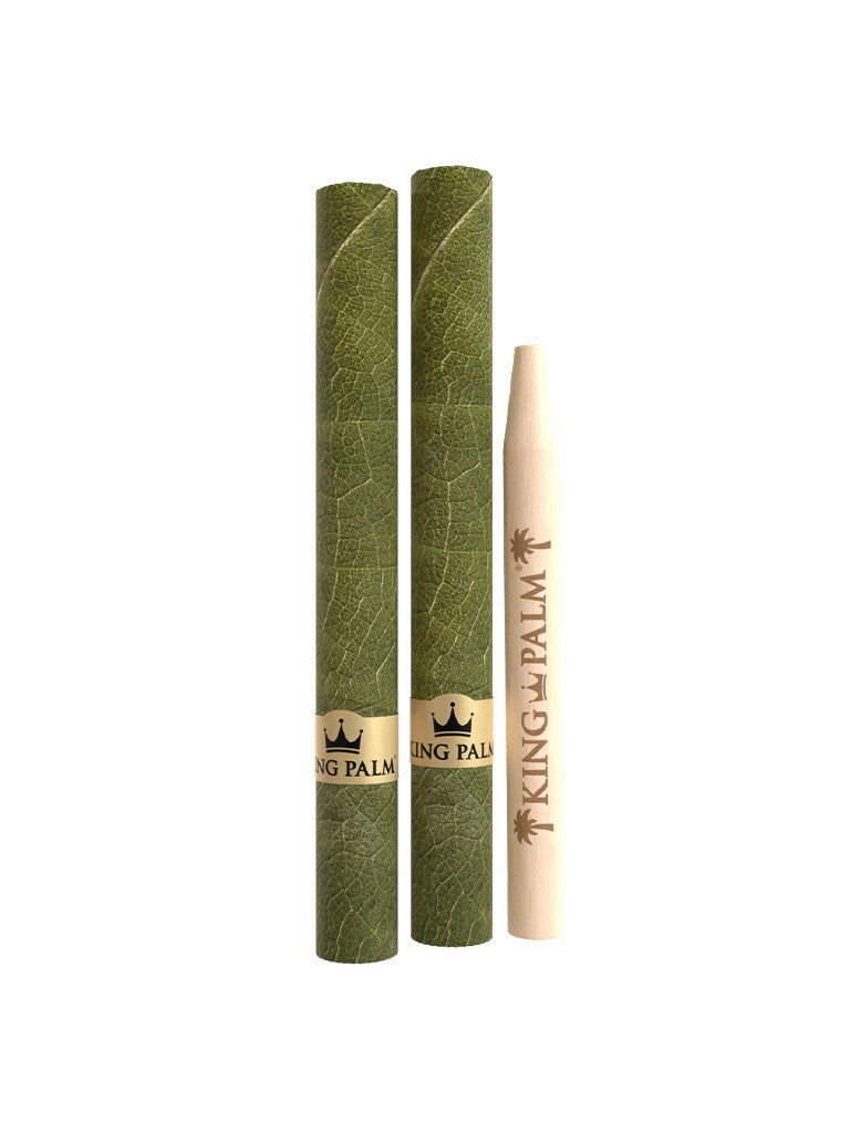 Two King Palm Leaf Tubes Mini Rolls with packing stick