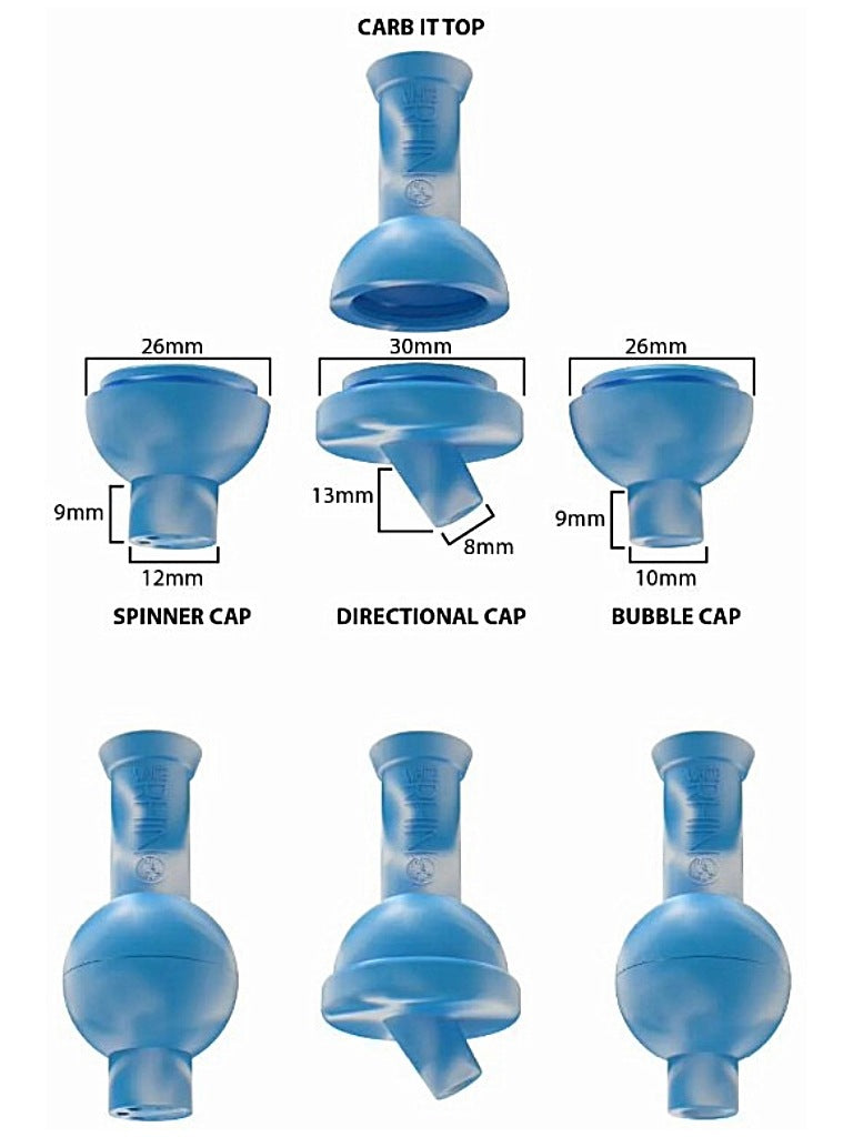 white rhino carb-it 3-in-1 silicone carb cap style types