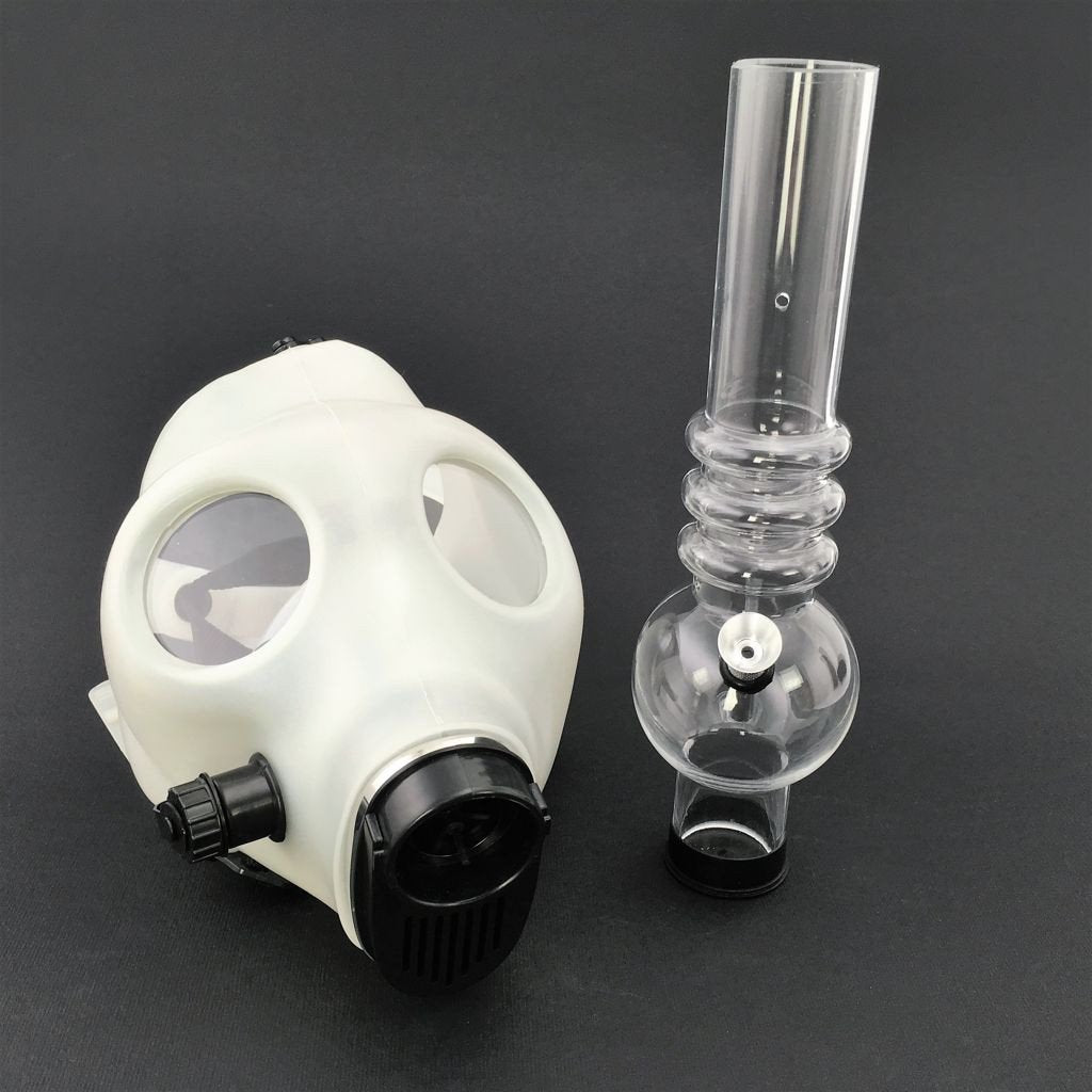 Acrylic Water Pipe Gas Mask Parts