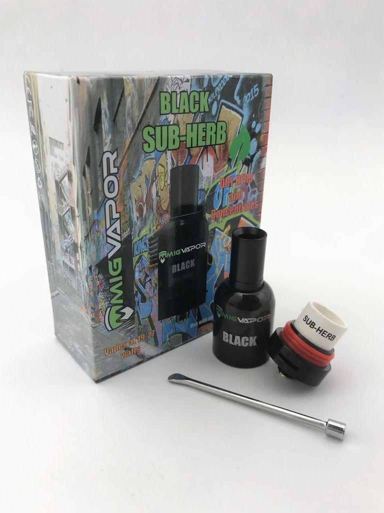 Black Sub-Herb And Concentrate Vaporizer Tank