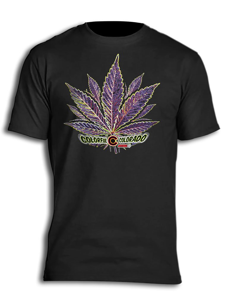 Colorful Colorado Pot Leaf Myxed Up T-Shirt