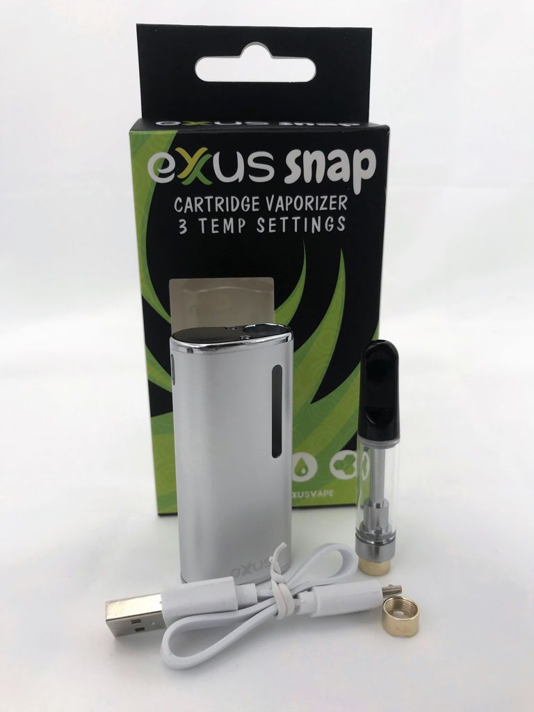 Exxus Snap Cartridge Vaporizer Battery Silver