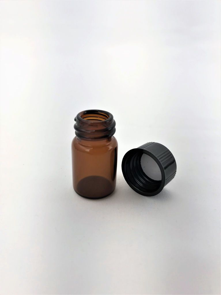 Glass Vial Container With Lid Medium