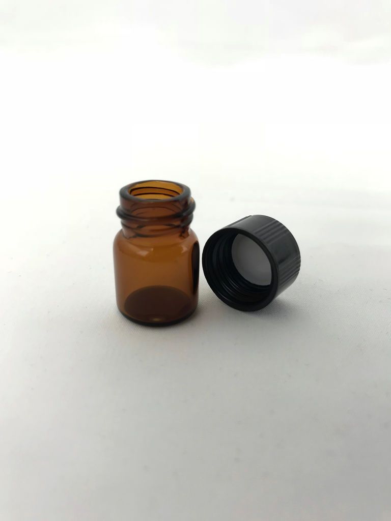 Glass Vial Container With Lid Small