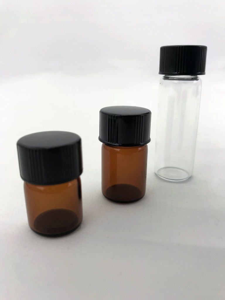 Glass Vial Containers With Lid
