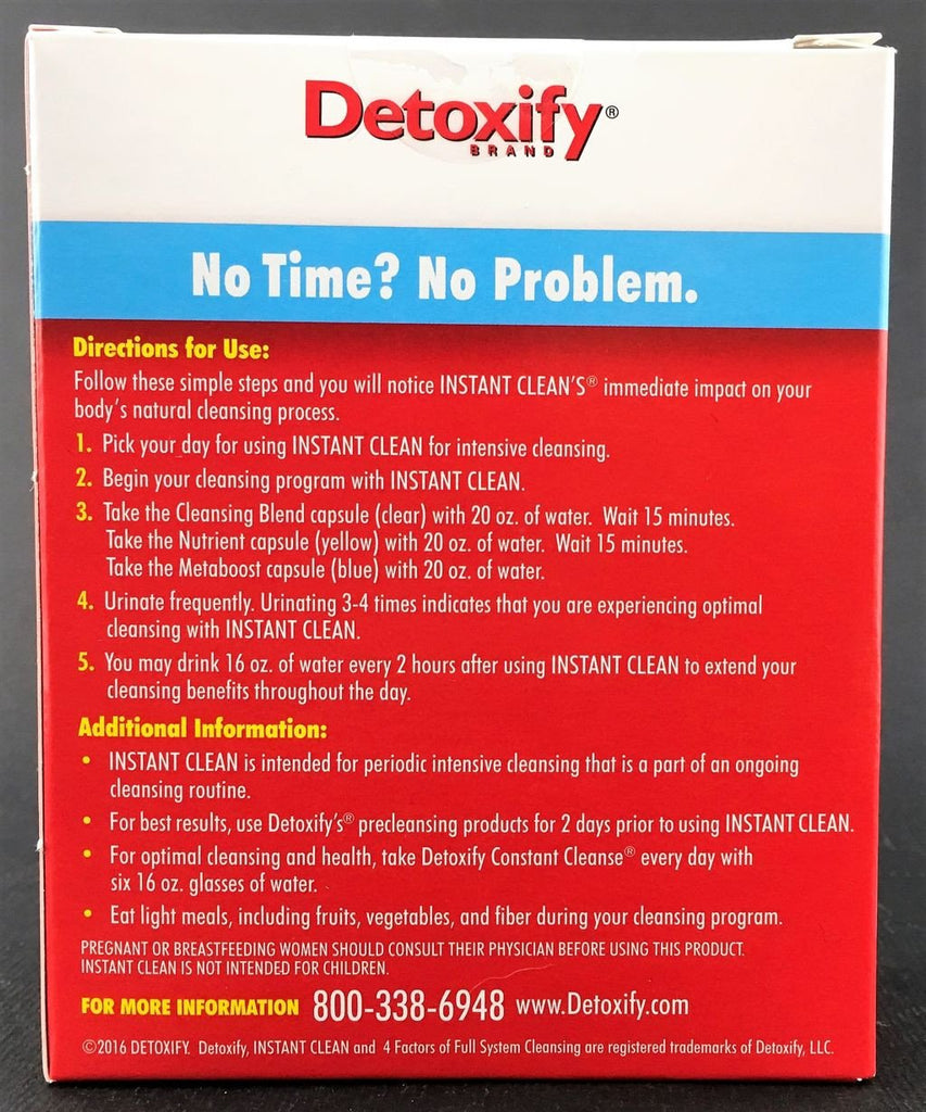 Instant Clean Detoxify Detox Box Rear