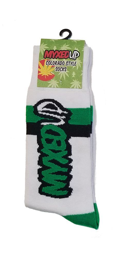 Myxed Up Colorado Style Socks with Big Myxed Up Creations Logo