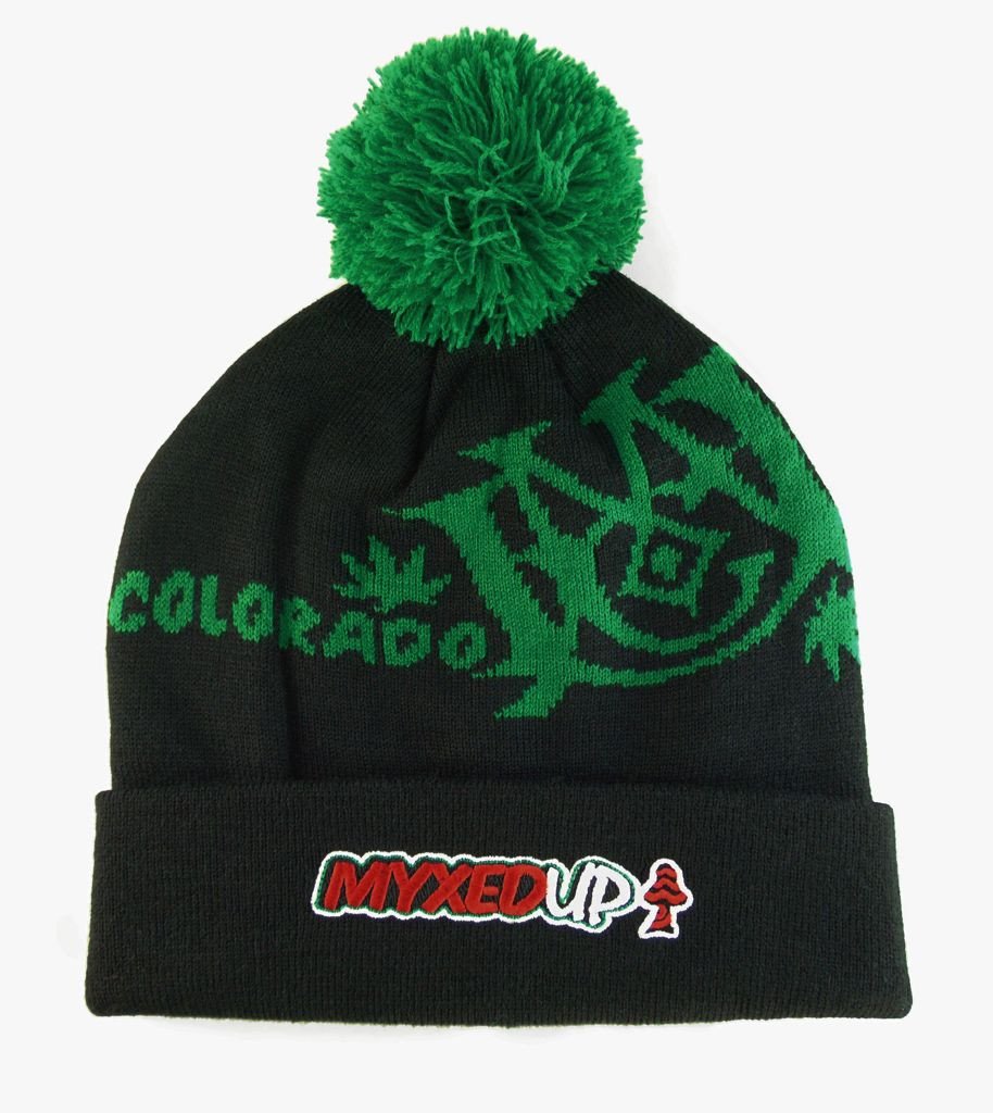 Myxed Up Creations Colorado Style Pom Beanie Hat