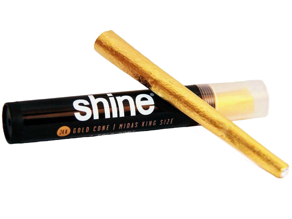Shine Rolling Papers 24k Gold Cone