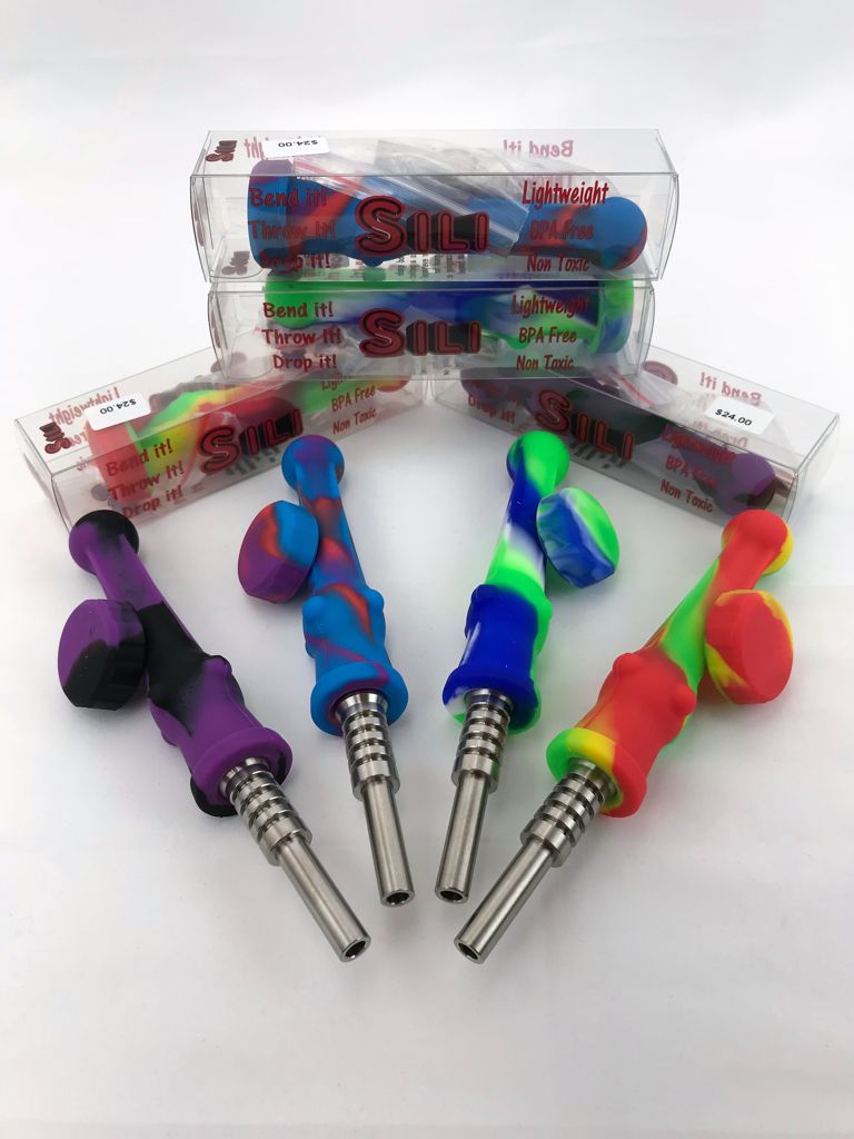 Silicone Nectar Collector Dab Straw – Myxed Up Creations, Glass Pipes, Vaporizers, E-Cigs, Detox