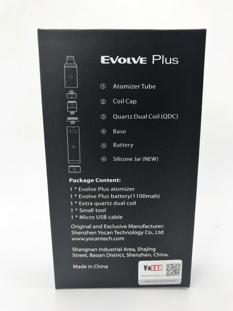 Yocan Evolve Plus Dab Pen Kit Box